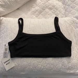 Aritzia Black Bra top